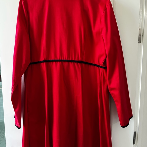 Nine West Red jacket coat with Black Trim - Picture 6 of 11